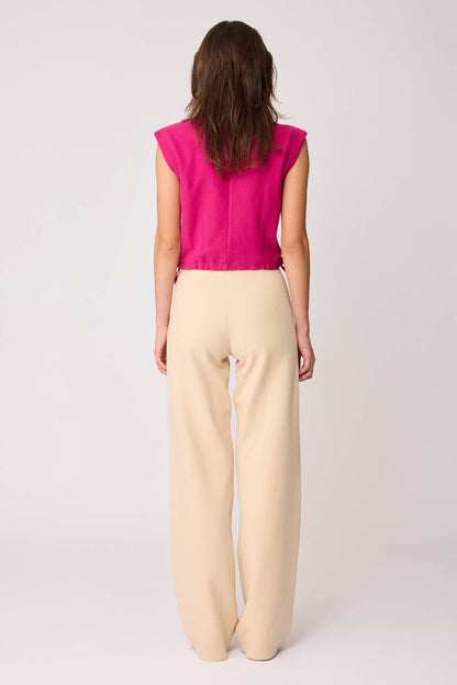 WIDE-ASPECT KNITTED TROUSERS