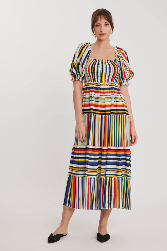 COILED LOOSE LINE DRESS