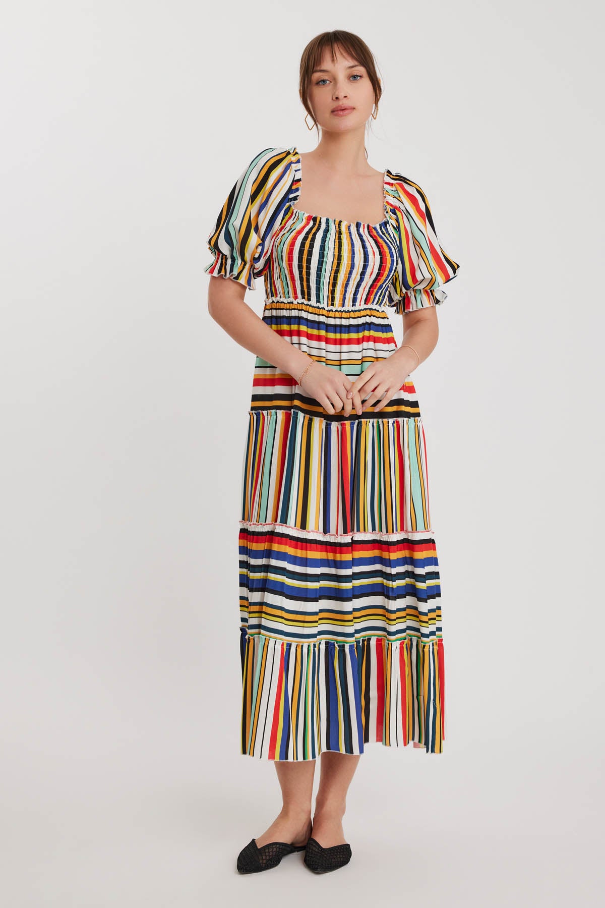 COILED LOOSE LINE DRESS