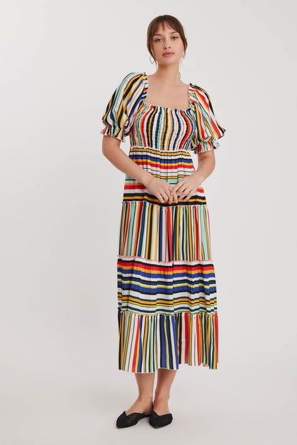 COILED LOOSE LINE DRESS