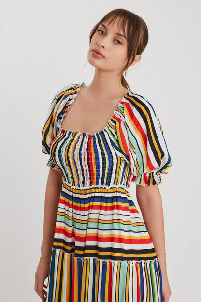 COILED LOOSE LINE DRESS