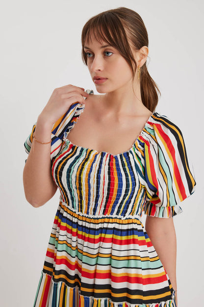COILED LOOSE LINE DRESS