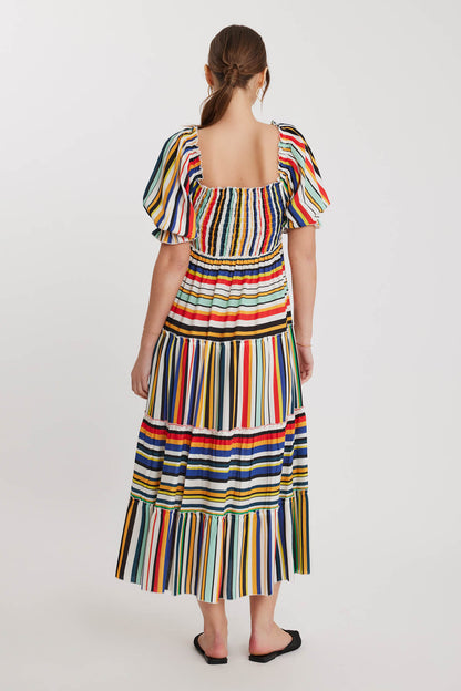 COILED LOOSE LINE DRESS