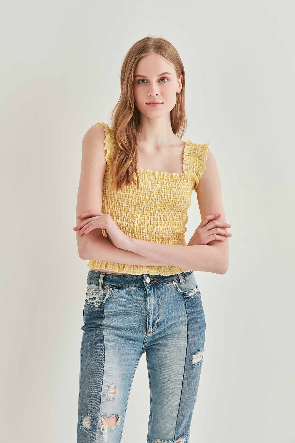 COILED BOLD MINI BLOUSE