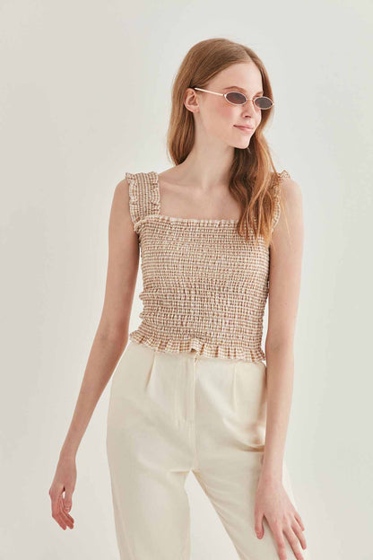 COILED BOLD MINI BLOUSE