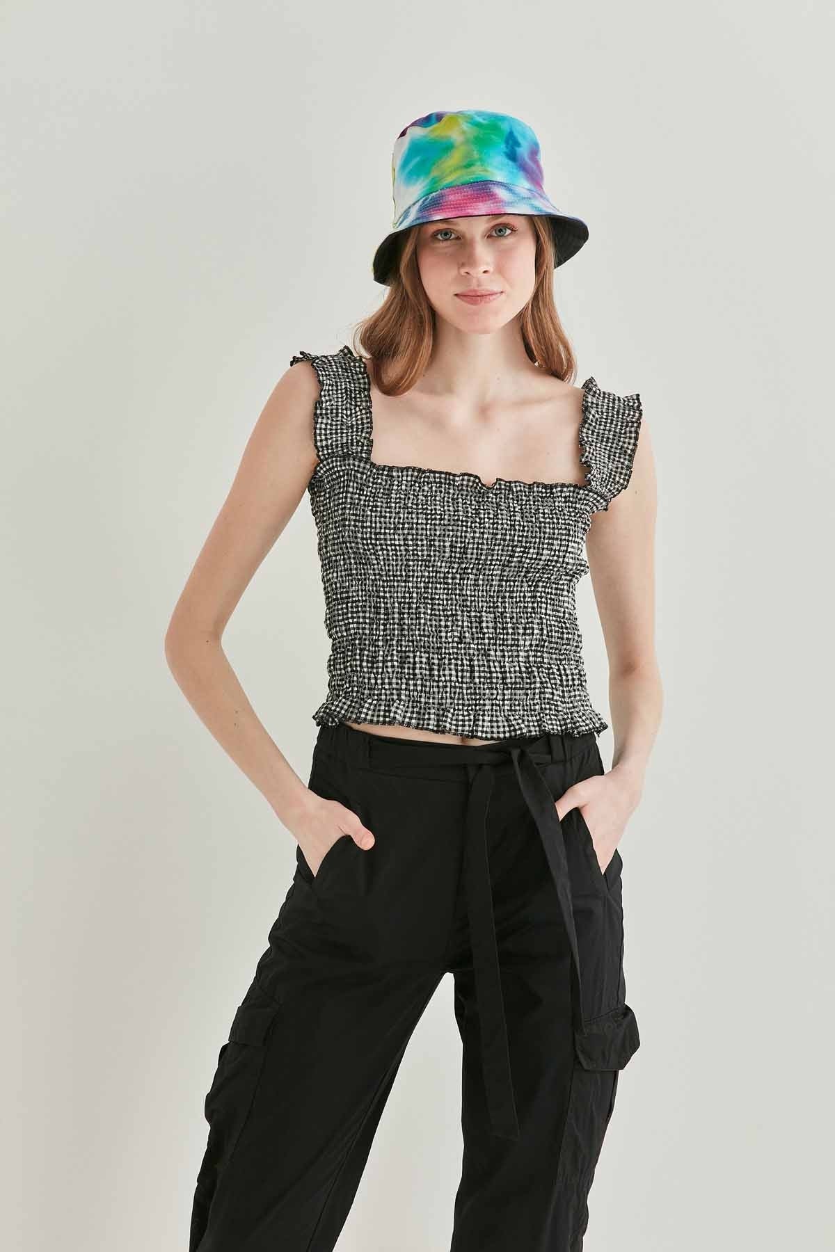 COILED BOLD MINI BLOUSE