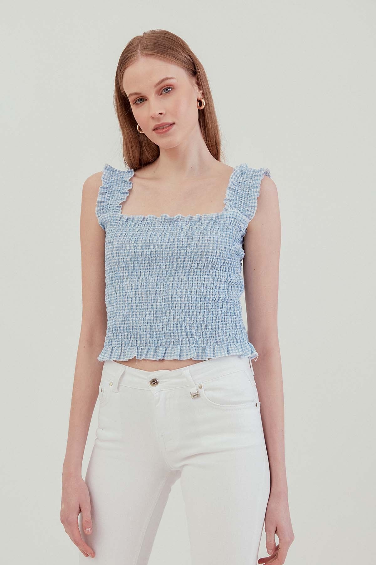 COILED BOLD MINI BLOUSE