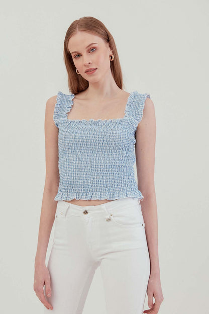 COILED BOLD MINI BLOUSE