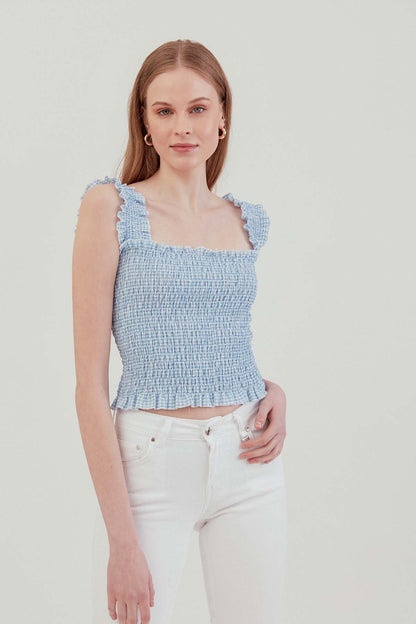 COILED BOLD MINI BLOUSE