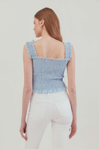 COILED BOLD MINI BLOUSE