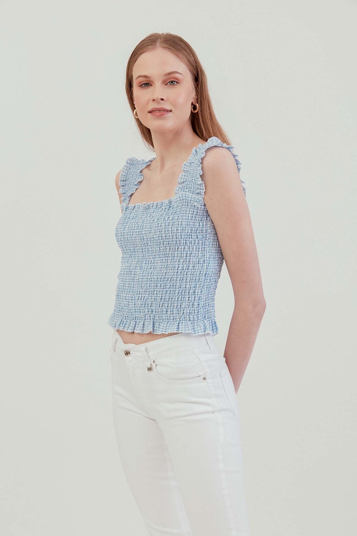 COILED BOLD MINI BLOUSE