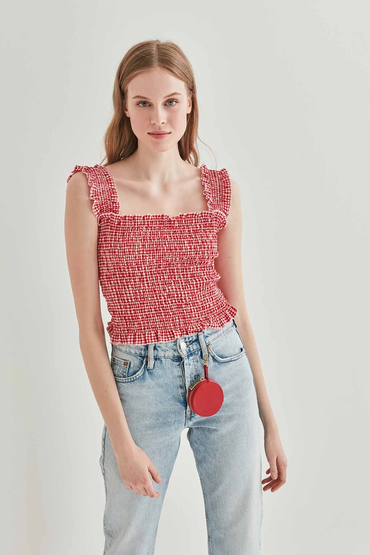 COILED BOLD MINI BLOUSE