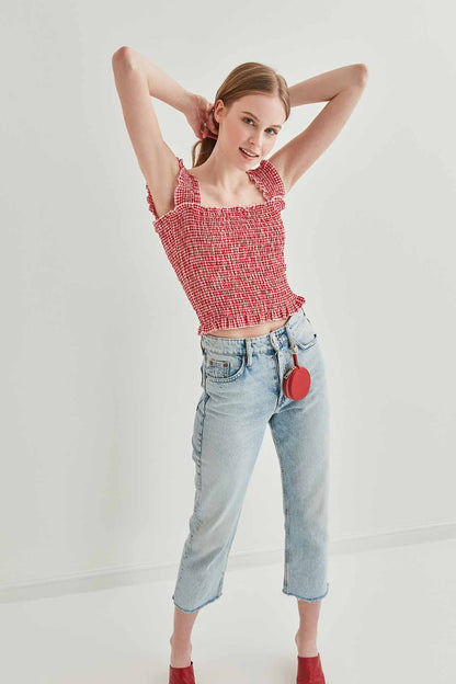 COILED BOLD MINI BLOUSE