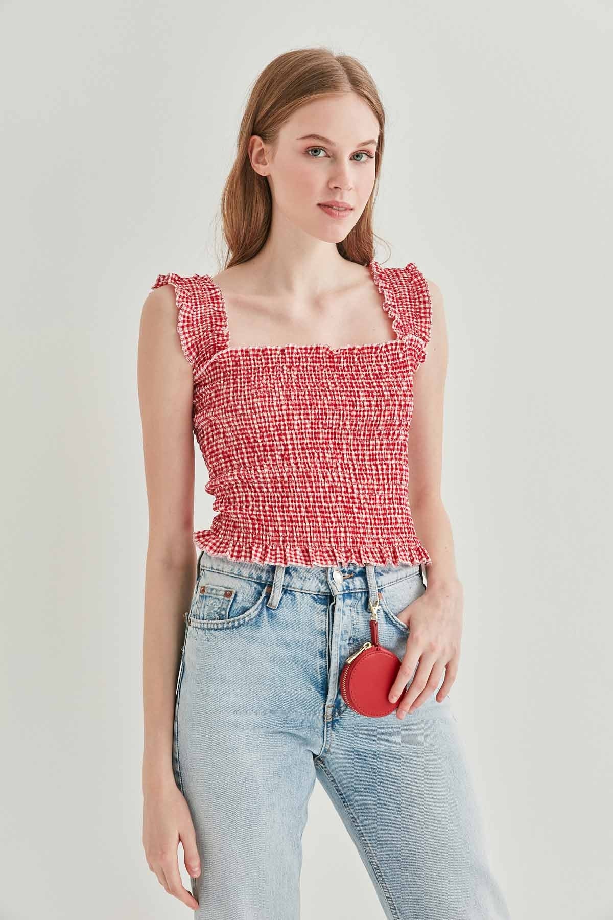 COILED BOLD MINI BLOUSE