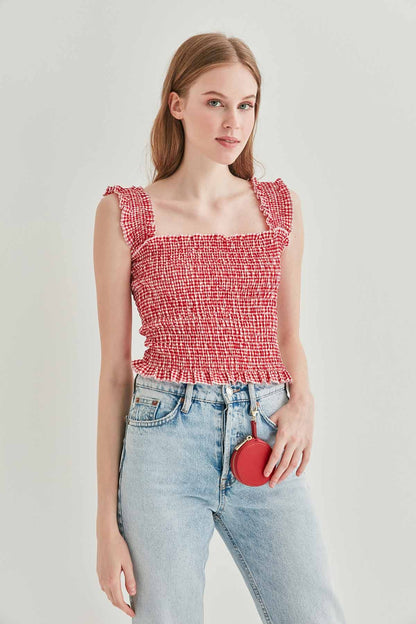 COILED BOLD MINI BLOUSE