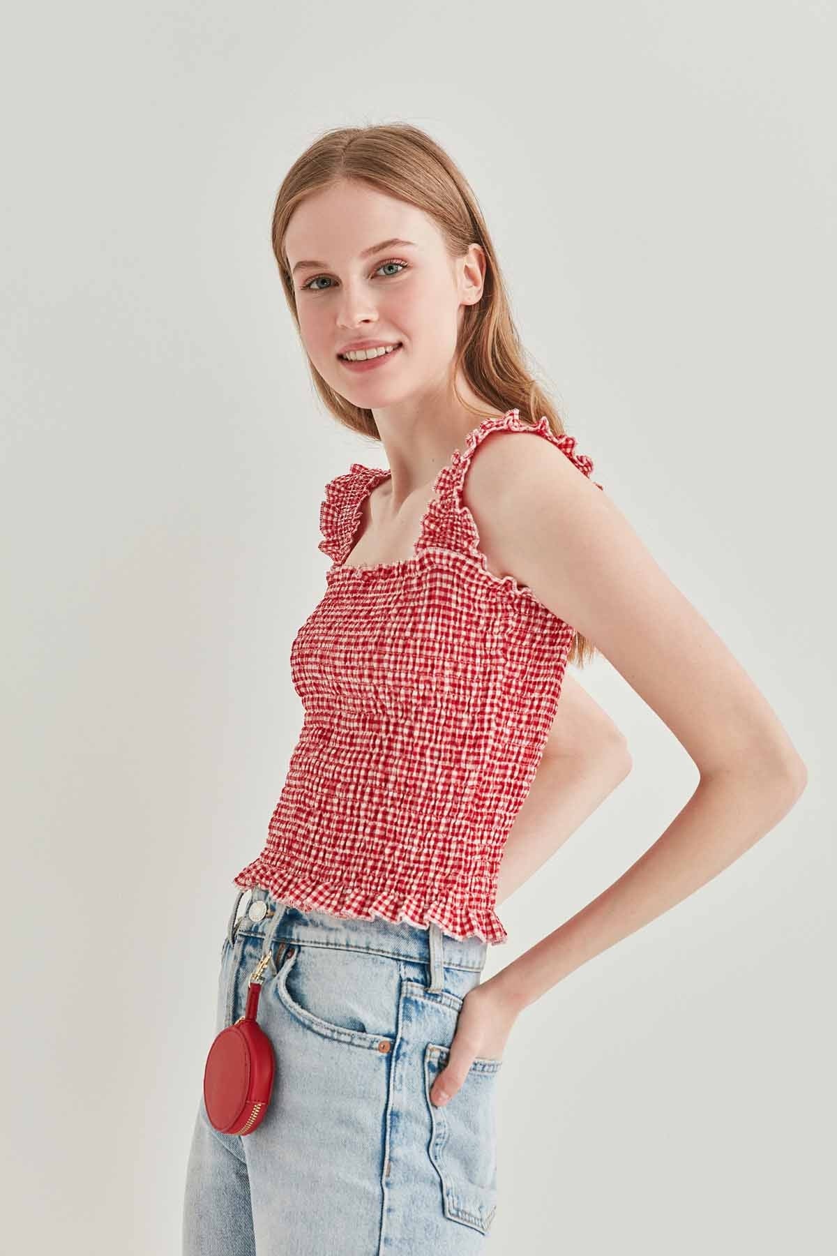 COILED BOLD MINI BLOUSE