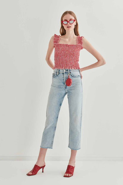 COILED BOLD MINI BLOUSE