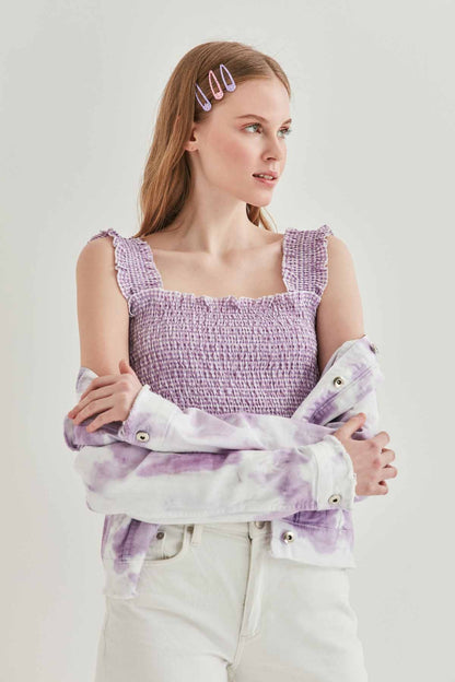 COILED BOLD MINI BLOUSE