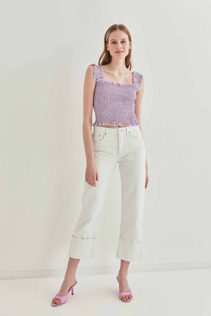 COILED BOLD MINI BLOUSE
