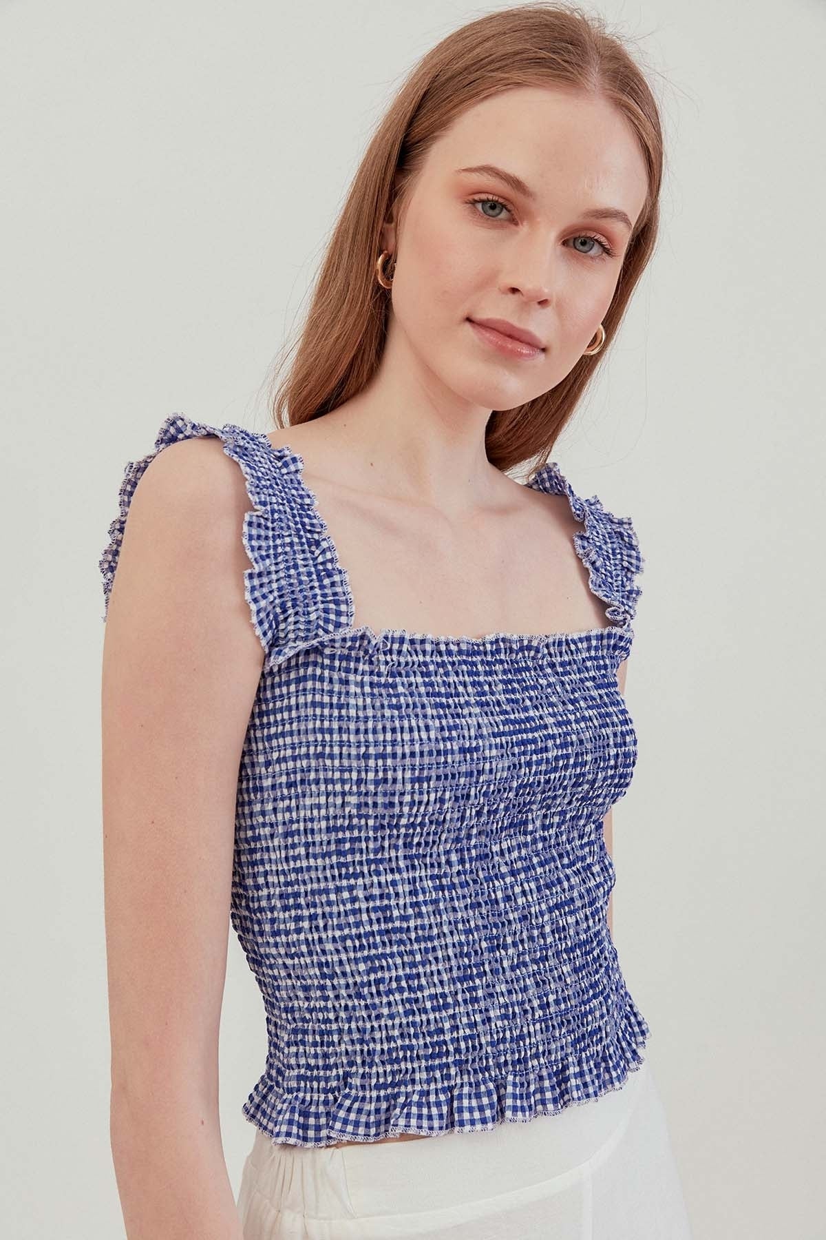 COILED BOLD MINI BLOUSE