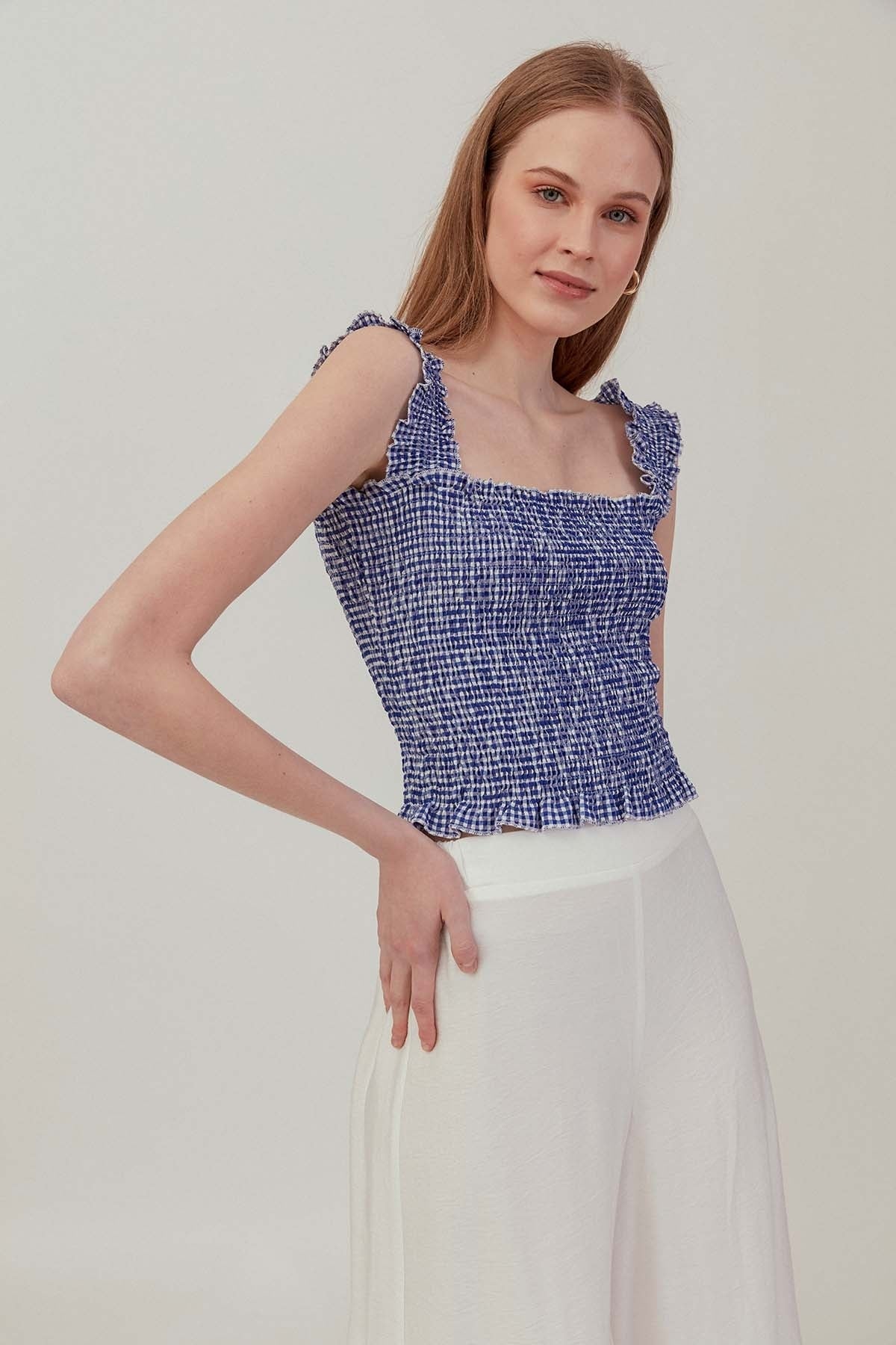 COILED BOLD MINI BLOUSE