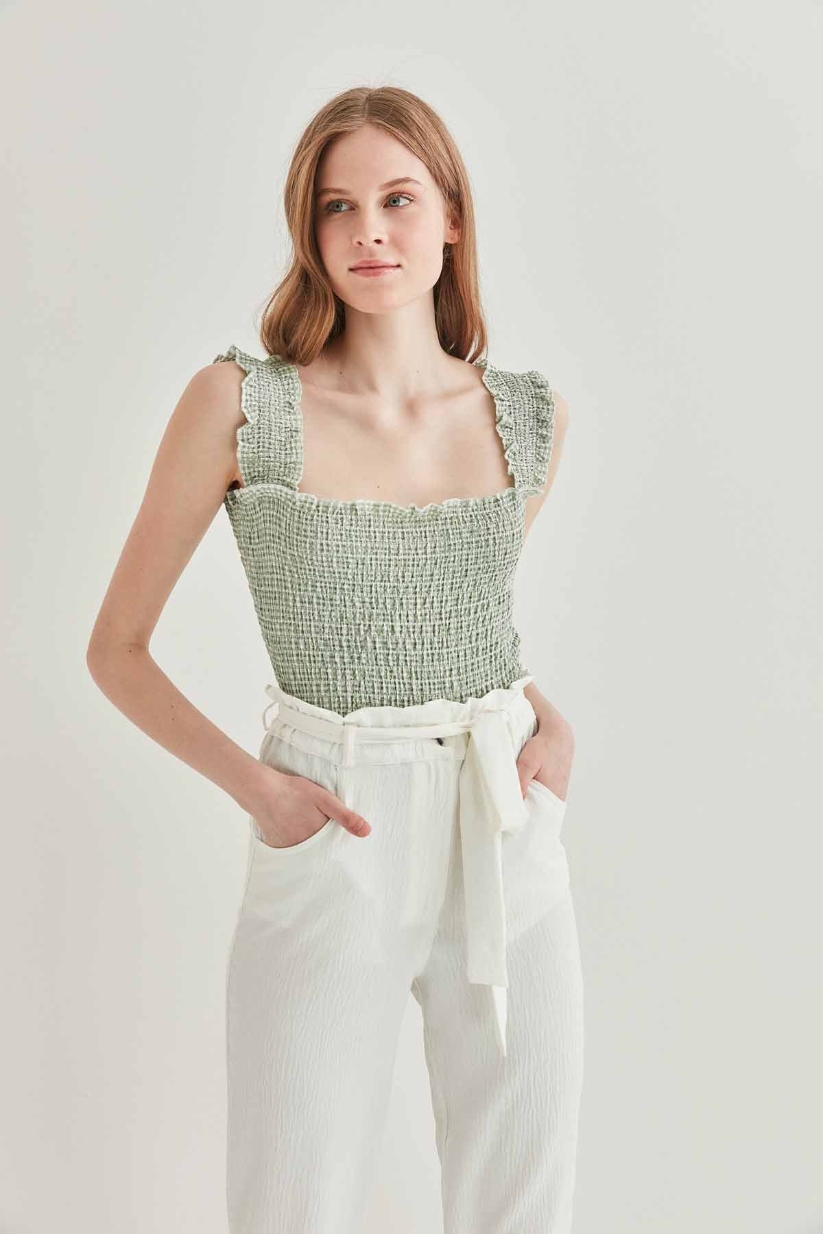 COILED BOLD MINI BLOUSE