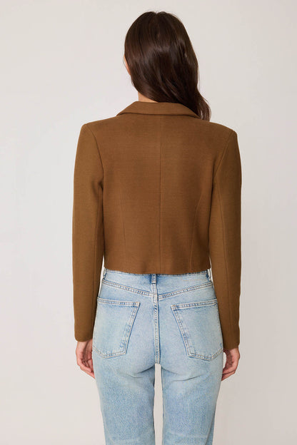 KNITTED JACKET WITH GOLD BUTTONS