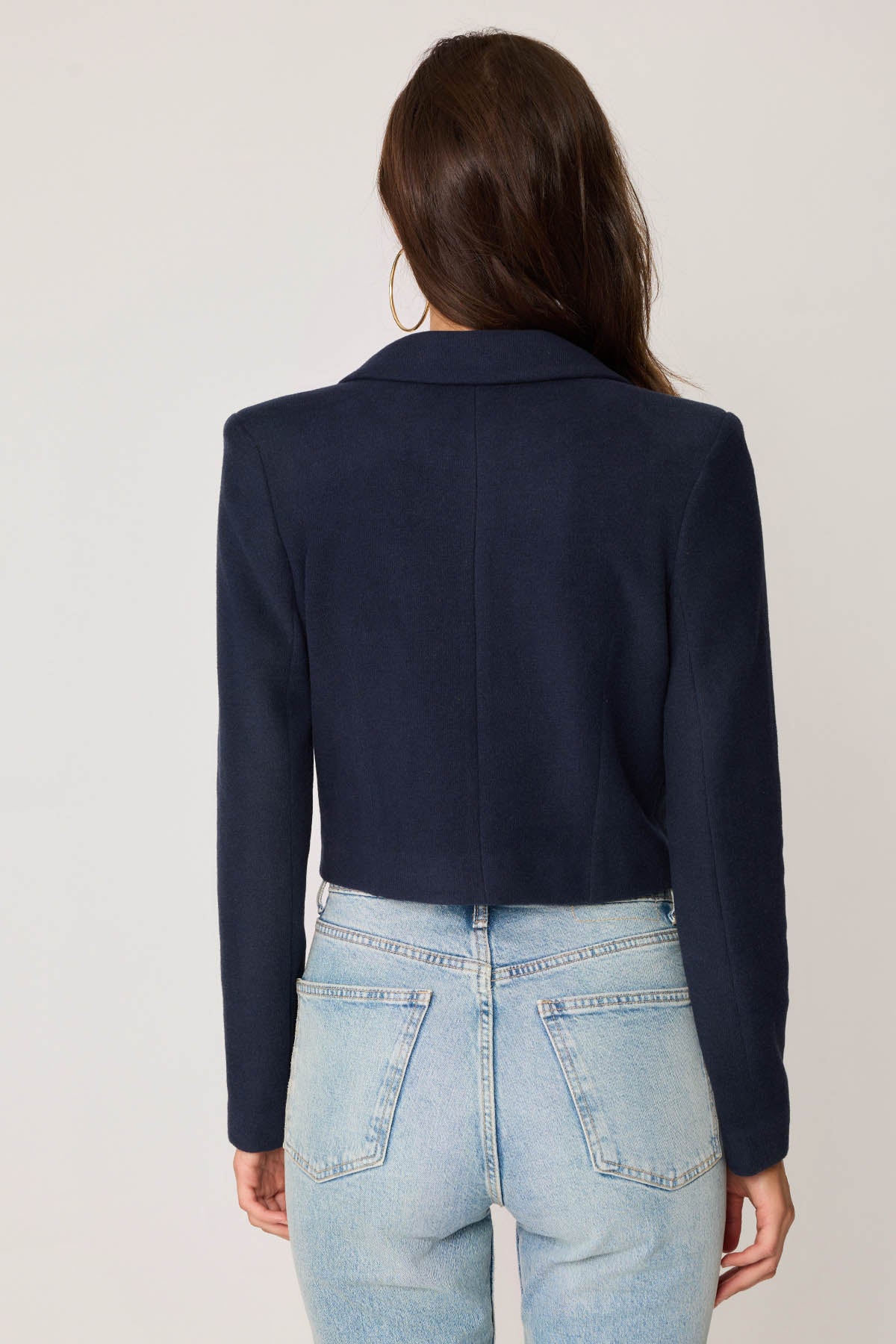 KNITTED JACKET WITH GOLD BUTTONS