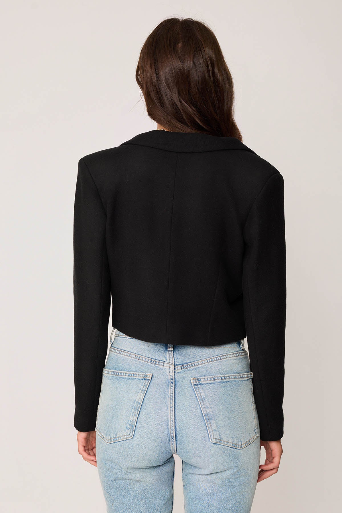 KNITTED JACKET WITH GOLD BUTTONS