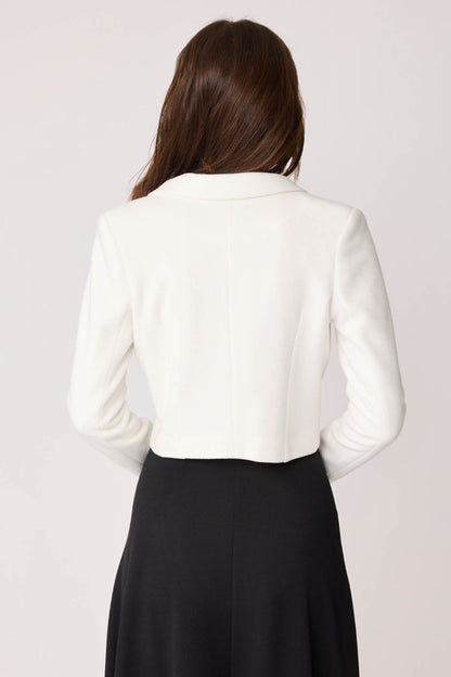 KNITTED JACKET WITH GOLD BUTTONS