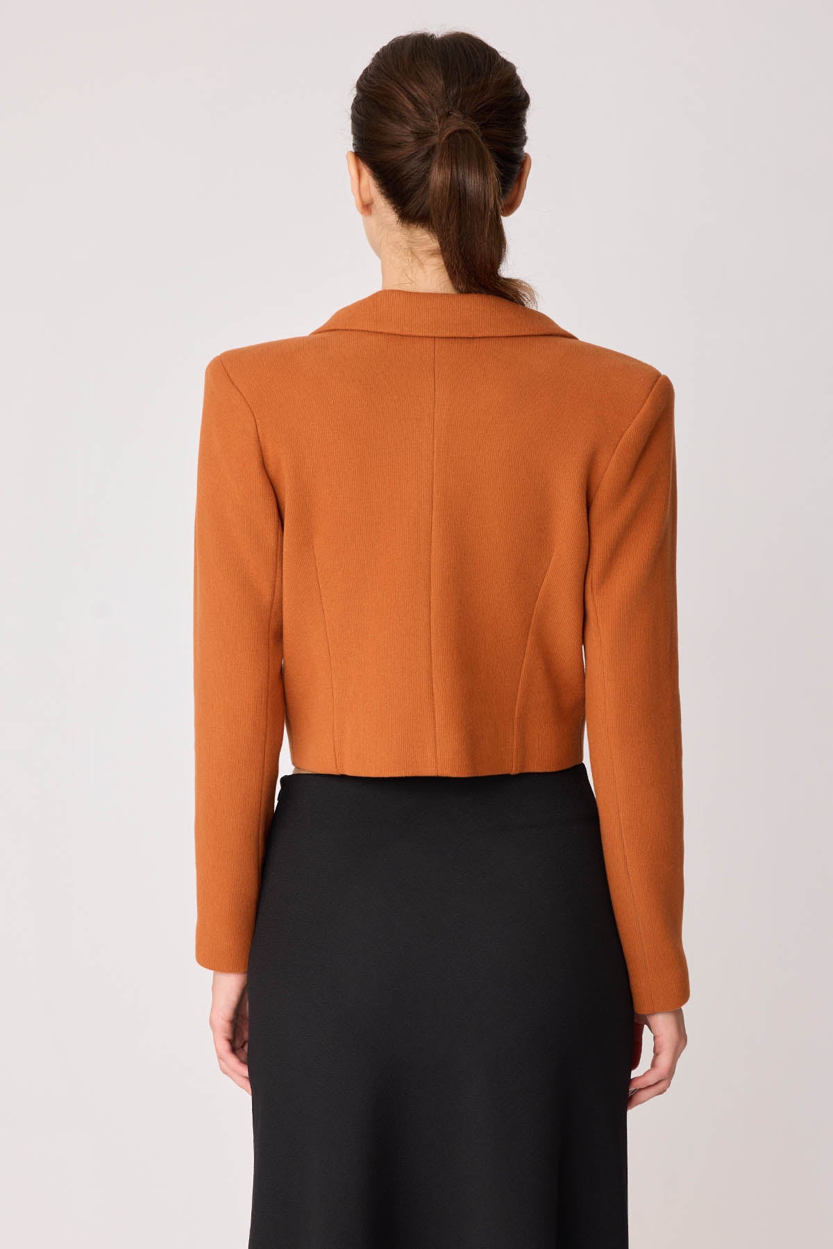 KNITTED JACKET WITH GOLD BUTTONS