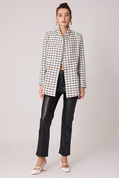 GOLD BUTTON PATTERNED JACKET