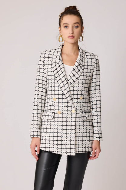 GOLD BUTTON PATTERNED JACKET