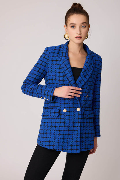 GOLD BUTTON PATTERNED JACKET