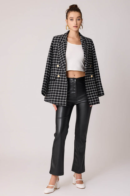 GOLD BUTTON PATTERNED JACKET