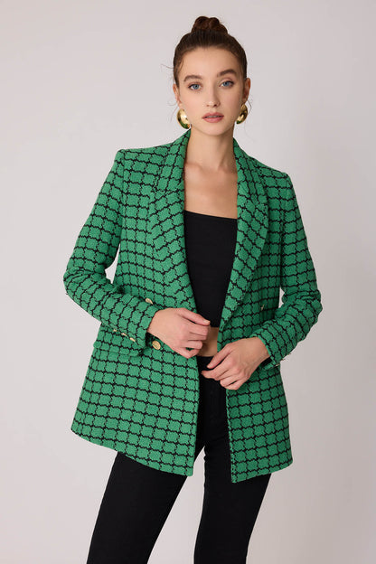 GOLD BUTTON PATTERNED JACKET
