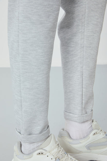 Textured Gray Surface Standard Fit Men's Tracksuit Bottom - 82154