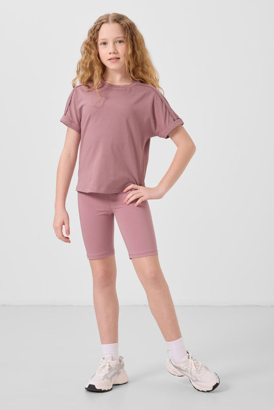 Rose Dry Cotton Short Sleeve Standard Fit Basic Tights - 75188