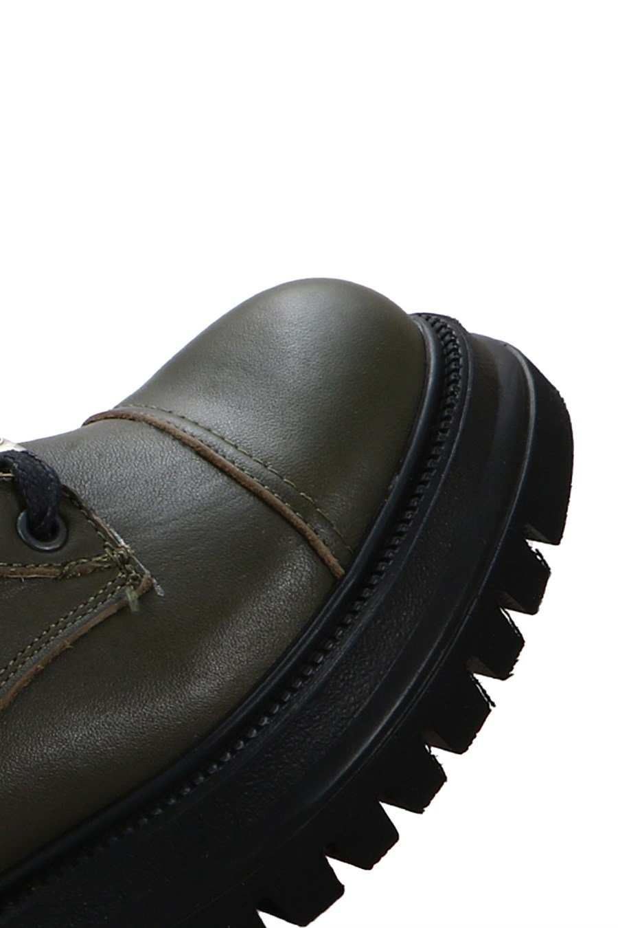 Cate Genuine Leather Khaki Antic Outdoor Female Boots