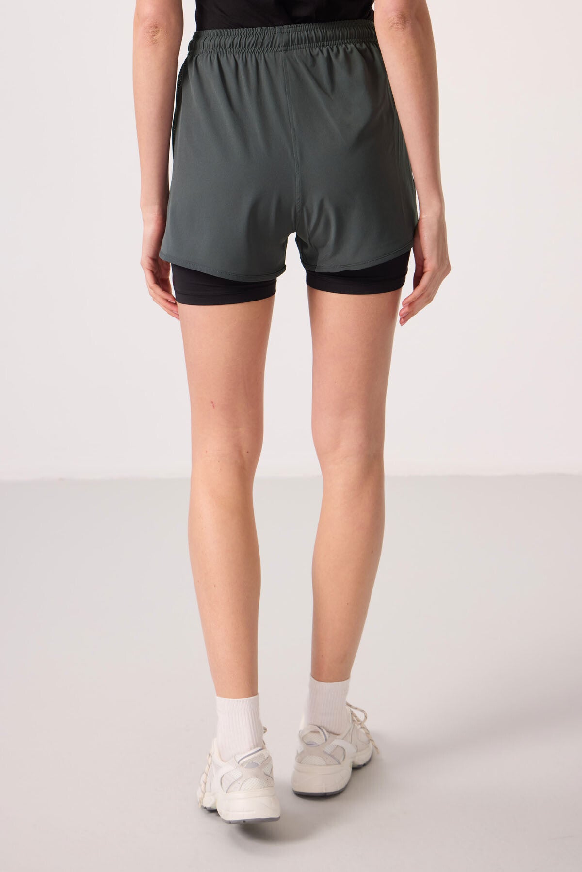 Rights Polyester Hidden Pocket Zippered Standard Fit Women's Lined Shorts - 91015