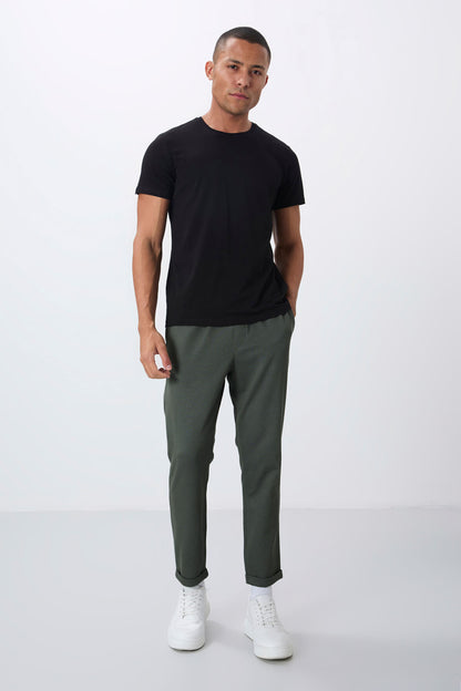 Textured Surface Right Standard Fit Men's Tracksuit Bottom - 82154