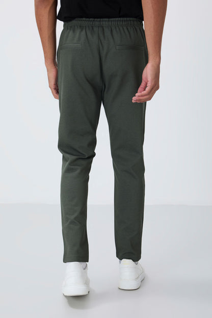 Textured Surface Standard Fit Men's Tracksuit Bottom - 82155