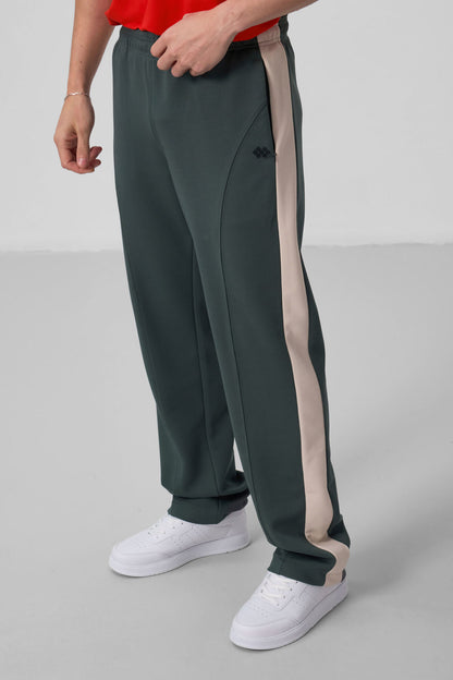 Textured Surface Right Standard Fit Palazzo Men's Trousers - 82171