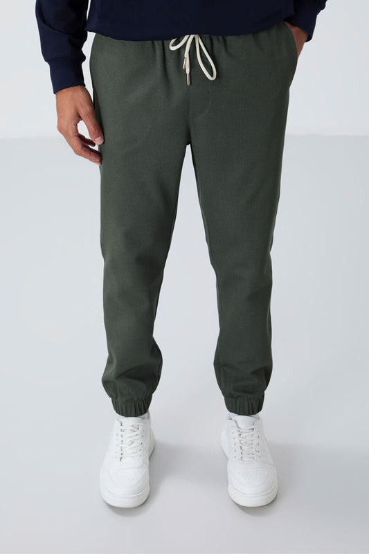Textured Surface Right Standard Fit Men's Tracksuit Bottom - 82156
