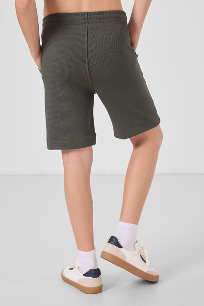 Cotton Khaki Soft-Woven Standard Fit Basic Boys Shorts - 11289