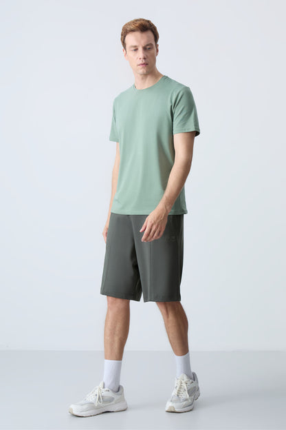 Cotton Right Thick Soft Textured Standard Fit Basic Men's Shorts - 81277