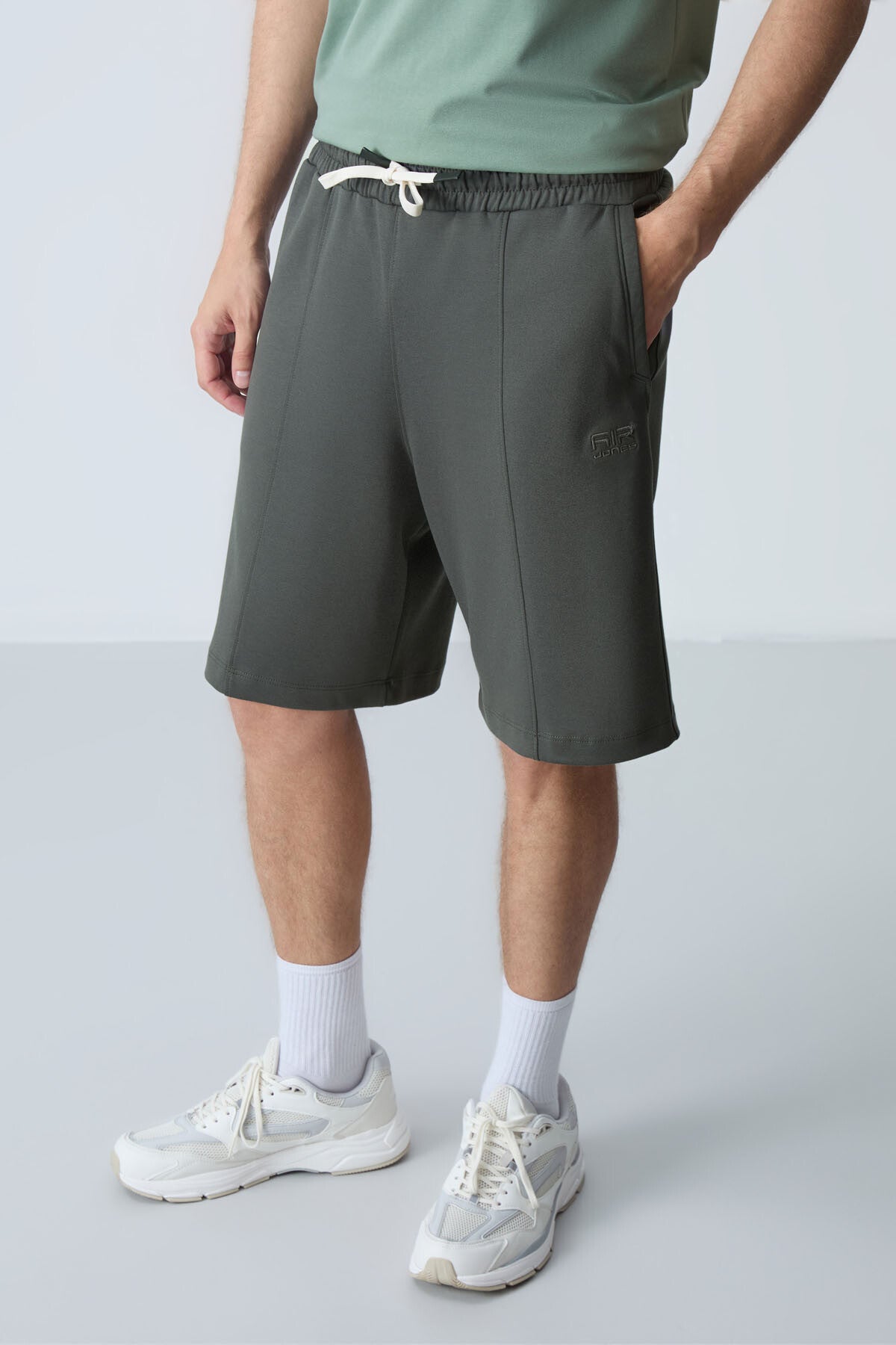 Cotton Right Thick Soft Textured Standard Fit Basic Men's Shorts - 81277