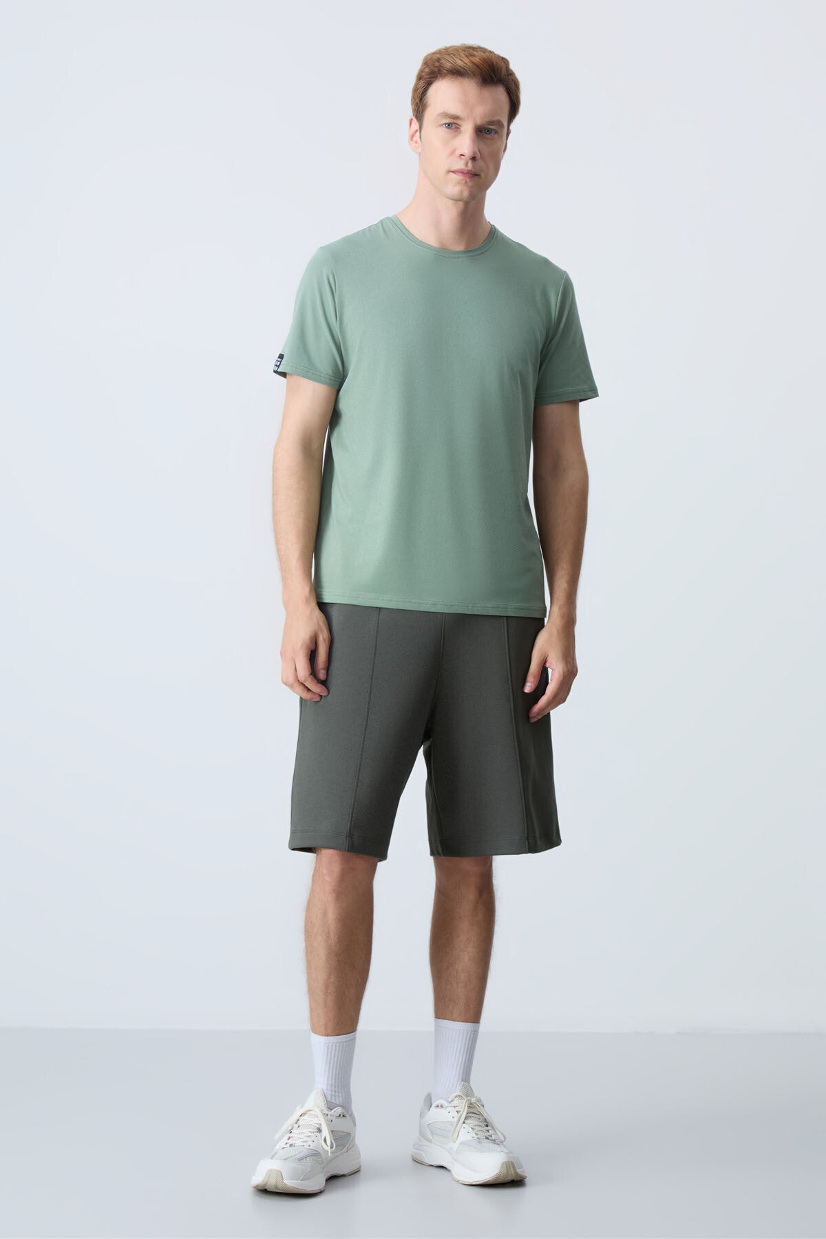Cotton Right Thick Soft Textured Standard Fit Basic Men's Shorts - 81277