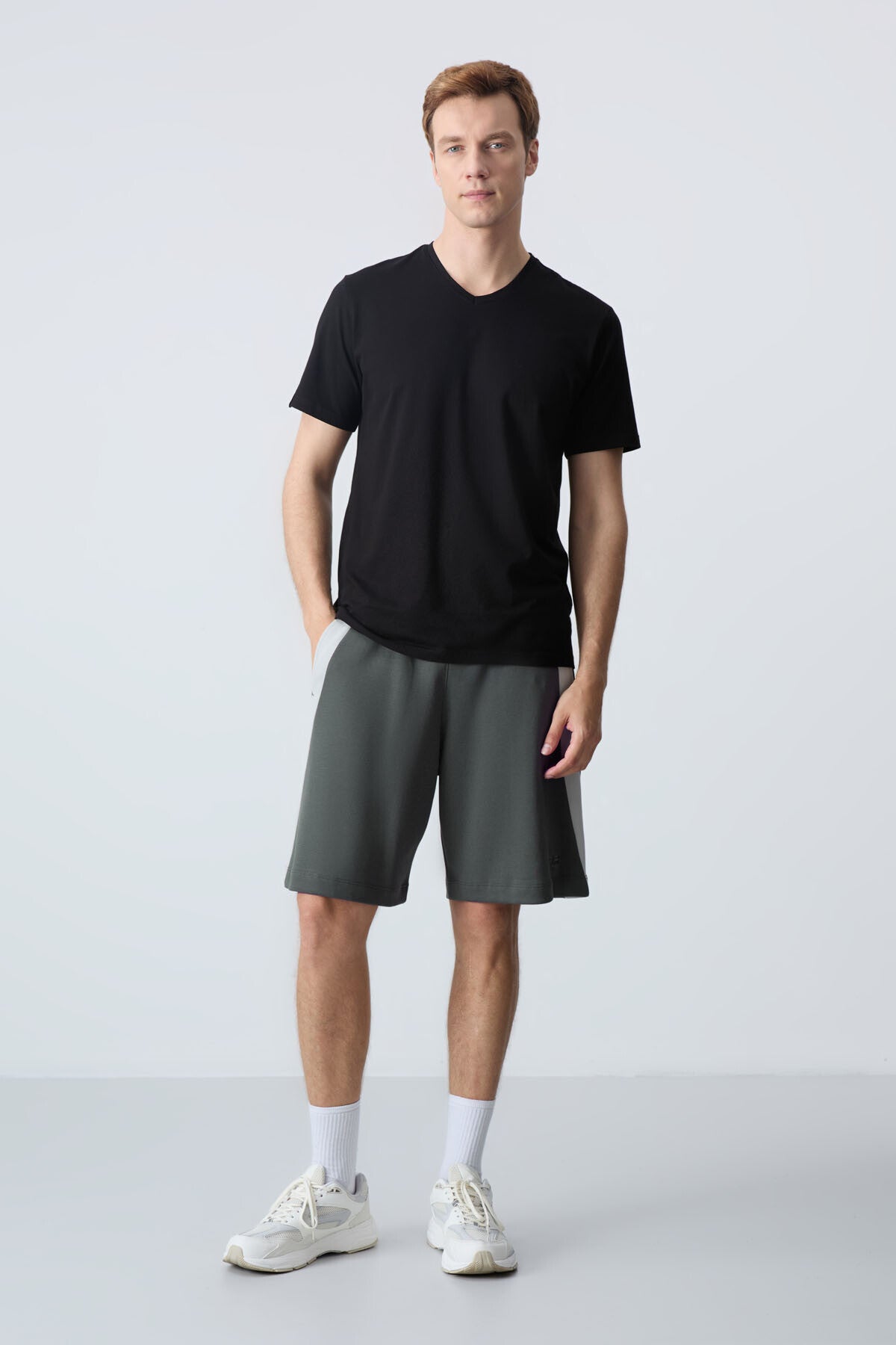 Cotton Thick Soft Textured Standard Fit Basic Men's Shorts - 81280