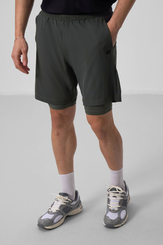 Polyester Thin Soft Standard Fit Men's Lined Shorts - 81287